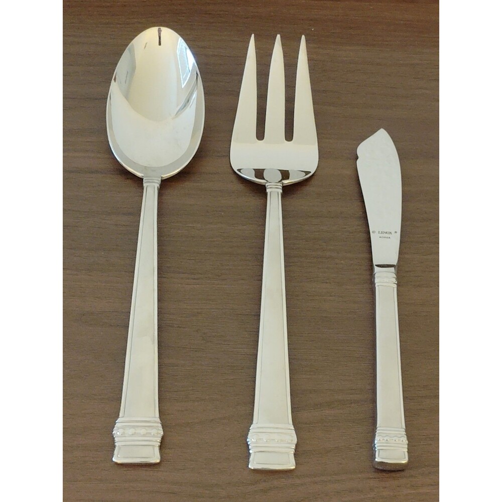 Lenox Hancock Stainless Flatware 3 Pc. Serving Set